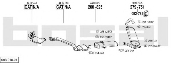 BOSAL 088.910.01 Exhaust System